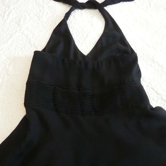 Ann Taylor Black Silk Halter Dress - Picture 3 of 7